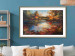 Poster Autumn Lake - Orange-Brown Landscape Inspired by Monet 151145 additionalThumb 25