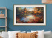 Poster Autumn Lake - Orange-Brown Landscape Inspired by Monet 151145 additionalThumb 22