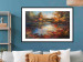 Poster Autumn Lake - Orange-Brown Landscape Inspired by Monet 151145 additionalThumb 11