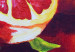 Quadro moderno Vitamina C (3 pezzi) - limoni e pompelmi dipinti con foglie 46745 additionalThumb 3
