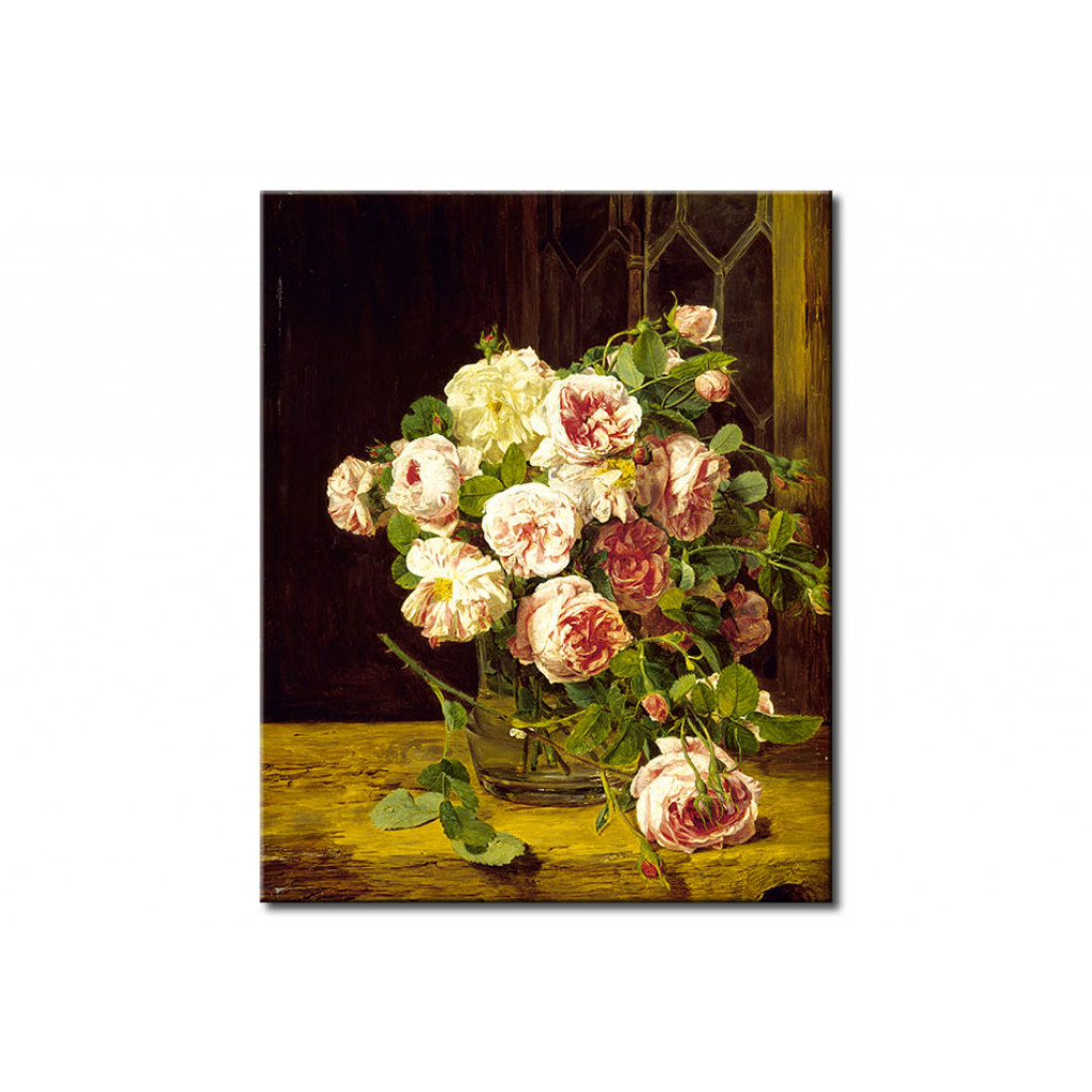 Schilderij  Ferdinand Georg Waldmüller: Bunch Of Roses