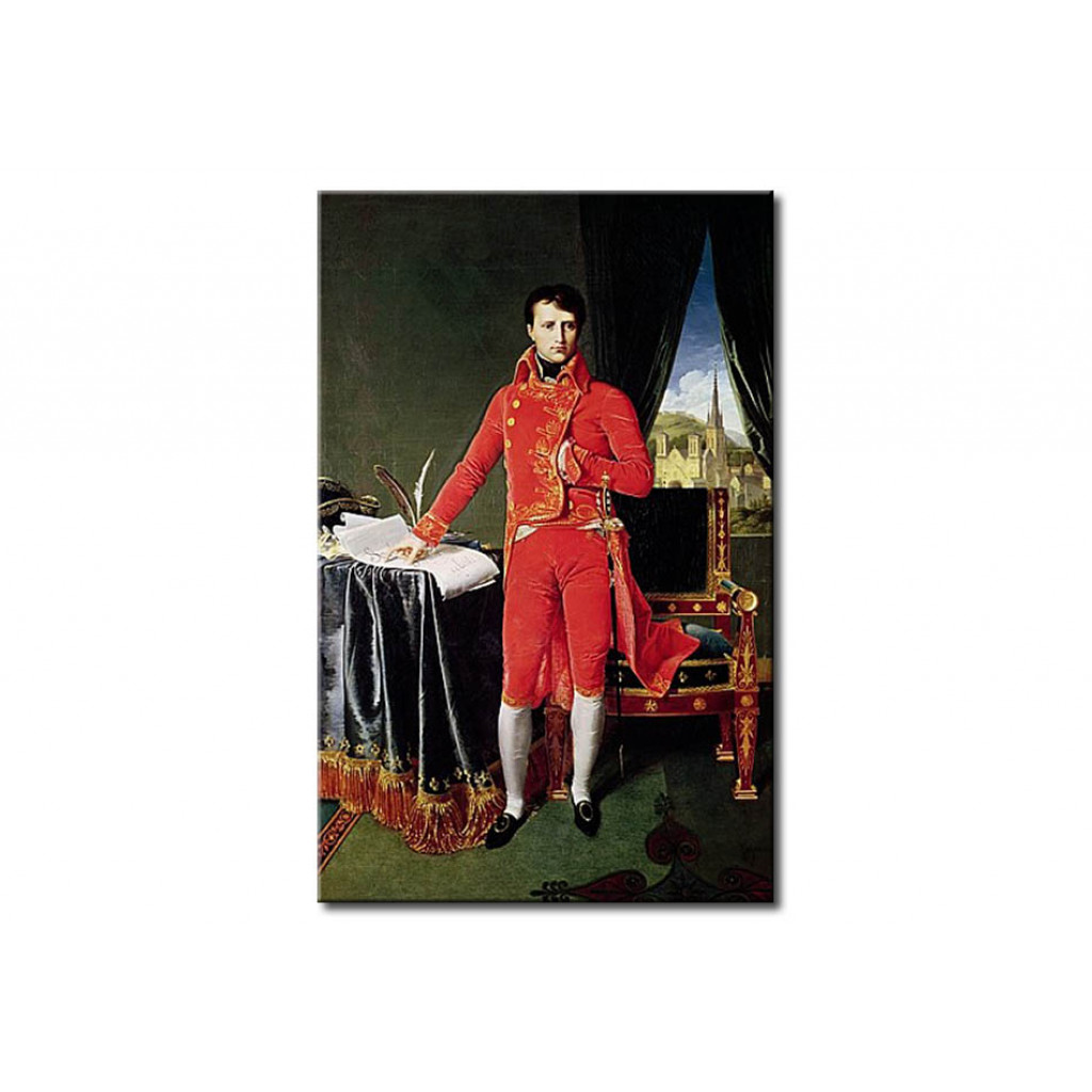 Schilderij  Jean-Auguste-Dominique Ingres: Bonaparte As First Consul