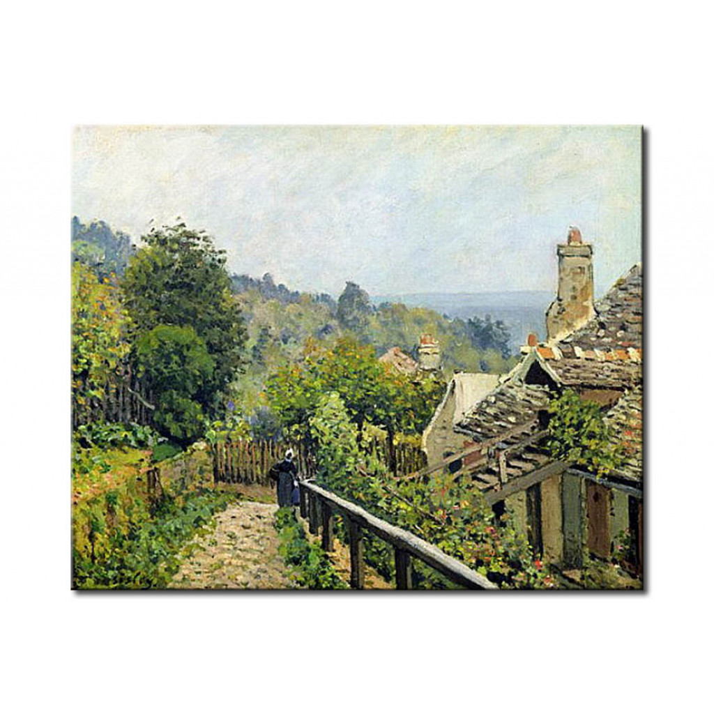 Schilderij  Alfred Sisley: Louveciennes Or, The Heights At Marly