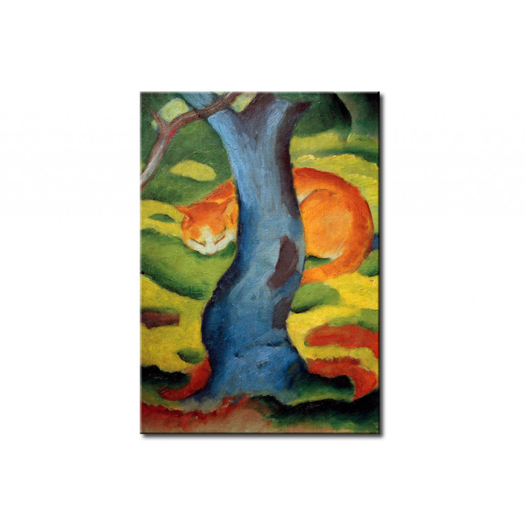 Schilderij  Franz Marc: Cat Under A Tree