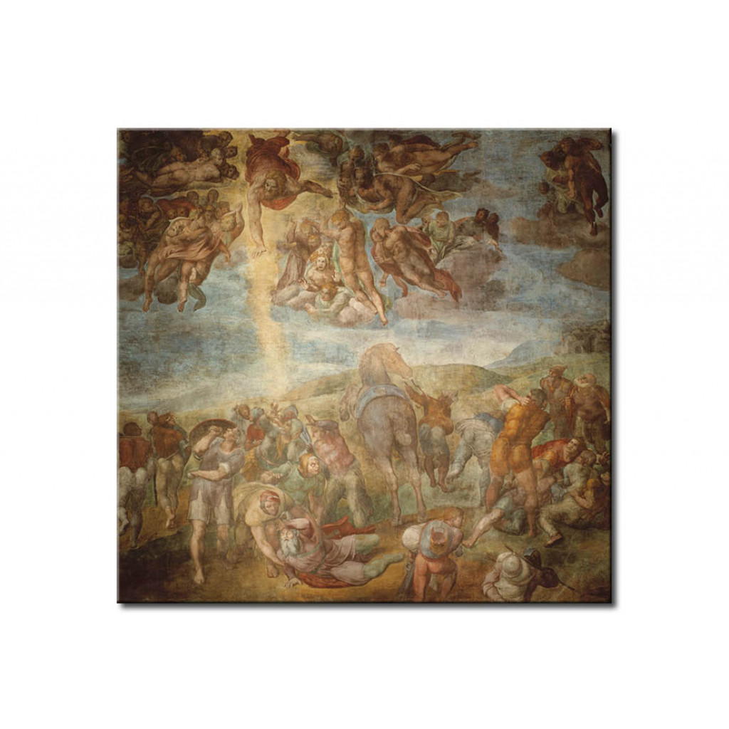 Schilderij  Michelangelo: Conversion Of Saul