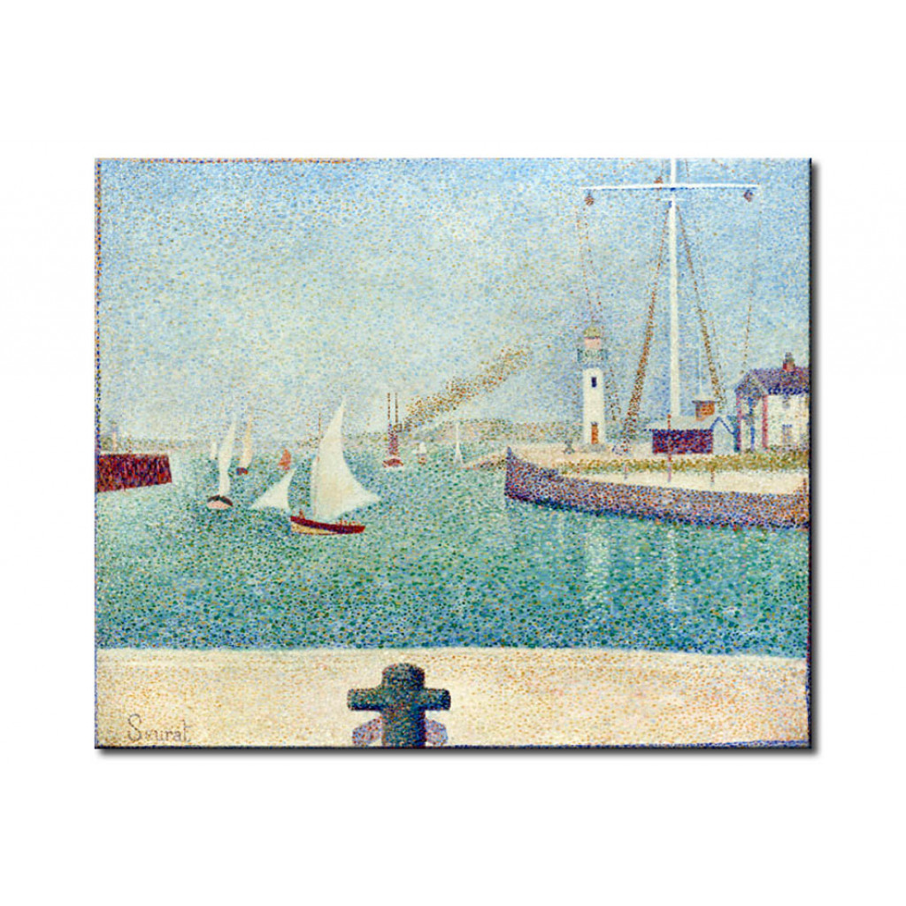 Målning Entree Du Port De Honfleur