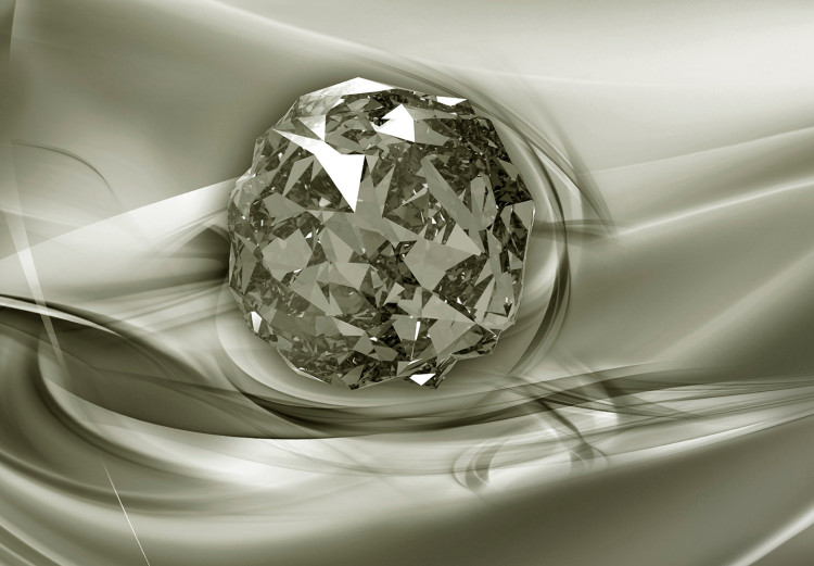 Fotomural Abstração em Verde - diamantes em um fundo com efeito de ondulações com diamantes 89545 additionalImage 3