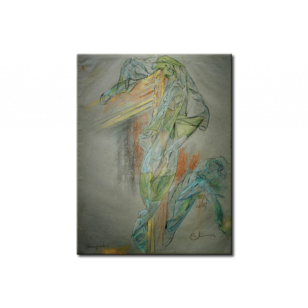 Schilderij  Carl Larsson: Rahmen Und Drapierung Zu Bouchers `Triumph Der Venus'