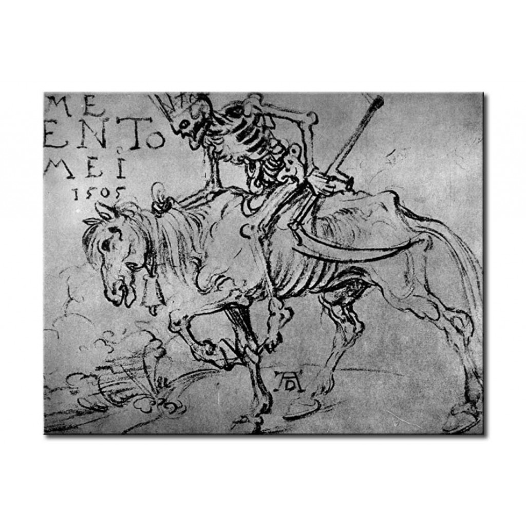 Schilderij  Albrecht Dürer: King Death On Horseback