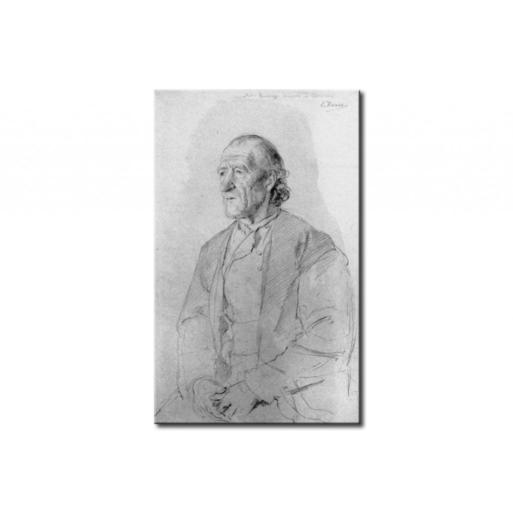 Schilderij  Ludwig Knaus: Martin Fromberg, Stabhalter Aus Lochhausen