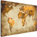 Wandbild zum Malen nach Zahlen Brown World Map 116755 additionalThumb 5