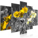 Obraz Żółte maki (5-częściowy) szeroki 123055 additionalThumb 2
