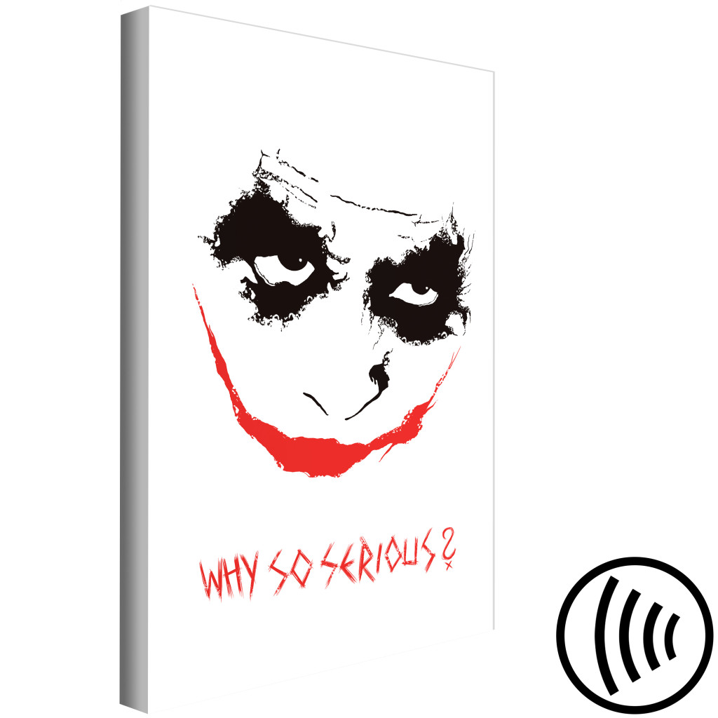 Obraz Why So Serious? (1-częściowy) Pionowy