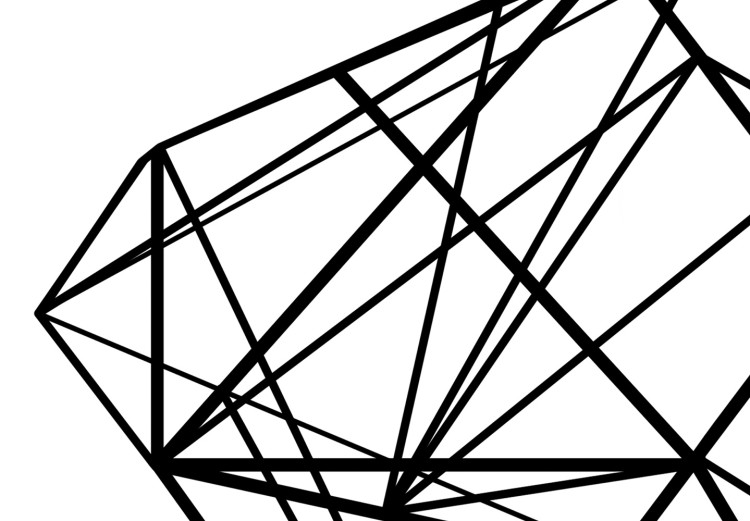 Obraz Czarne kontury diamentu - figury geometryczne na abstrakcji 127955 additionalImage 4