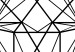 Obraz Czarne kontury diamentu - figury geometryczne na abstrakcji 127955 additionalThumb 5