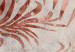 Fototapeta Miedziane liście - motyw roślinny w kolorze miedzi na jasnym tle 135455 additionalThumb 3