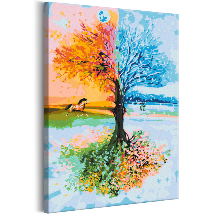 Wandbild zum Ausmalen Four-Seasons Tree 137455 additionalImage 6