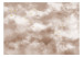 Papier peint moderne Légèreté des ailes - un ciel pastel avec des nuages ​​et des oiseaux dorés abstraits 138255 additionalThumb 1