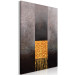 Quadro contemporaneo Painted Abstraction - Geometric Composition on a Metallic Background 146655 additionalThumb 2