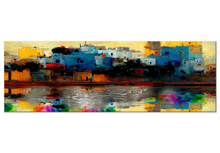 Konst Gafsa, Tunisia - Abstract Colorful Town on the Seashore 147655