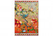 Paint by number Orange Nature - Colorful Stained Glass Window With Birds and Magnolia Bush 148455 additionalThumb 6