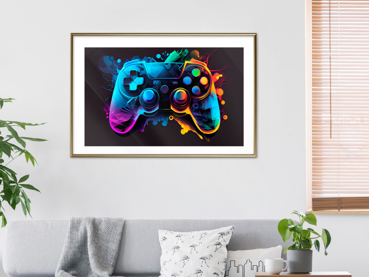 Poster Colorful Controller - A Multi-Colored Design for the Player’s Room 150655 additionalImage 18