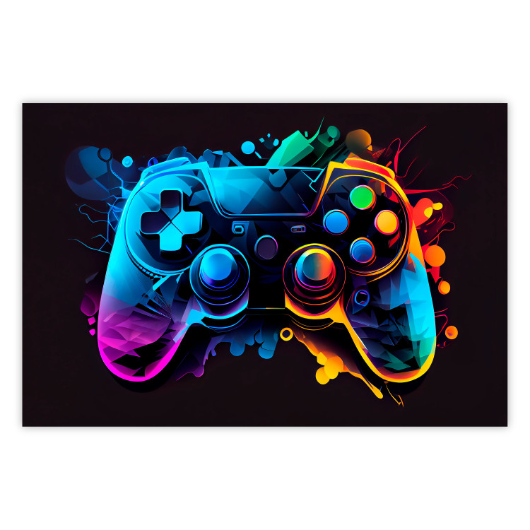 Poster Colorful Controller - A Multi-Colored Design for the Player’s Room 150655