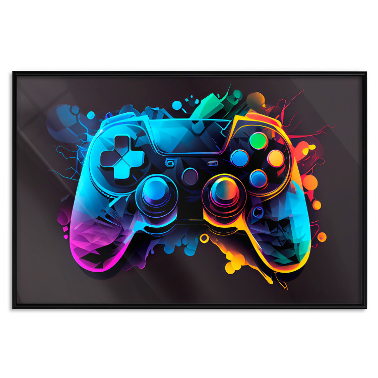 Poster Colorful Controller - A Multi-Colored Design for the Player’s Room