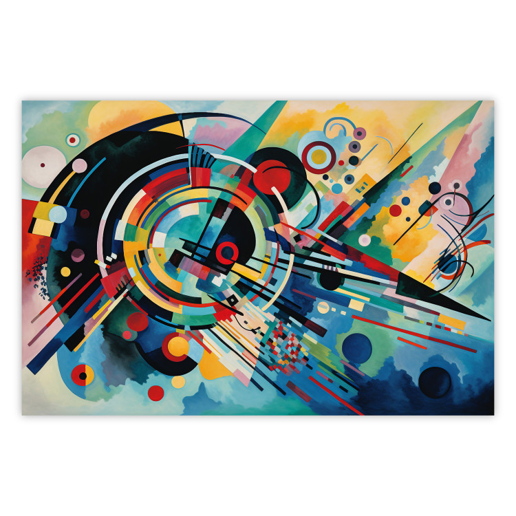 Poster A Burst of Color - Abstraction Inspired by Kandinsky’s Style 151155