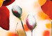 Tableau design Coquelicots en gros plan (1 pièce) - Motif végétal et fleurs rouges 47155 additionalThumb 2
