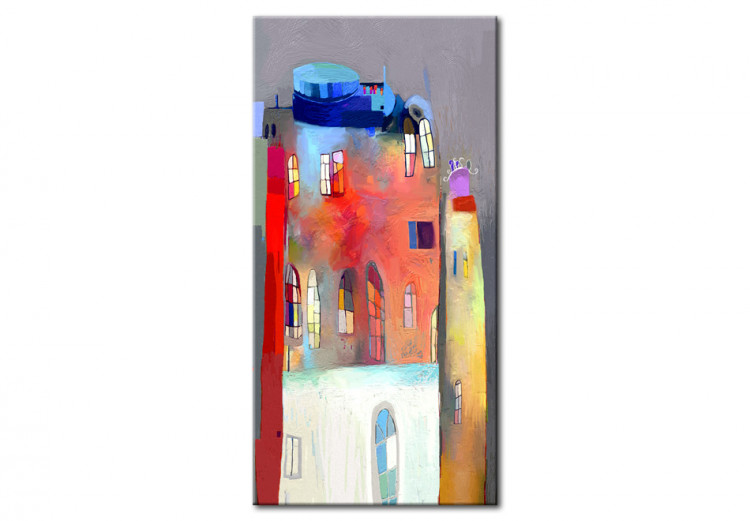 Canvas Art Print Rainbow-hued house 48855