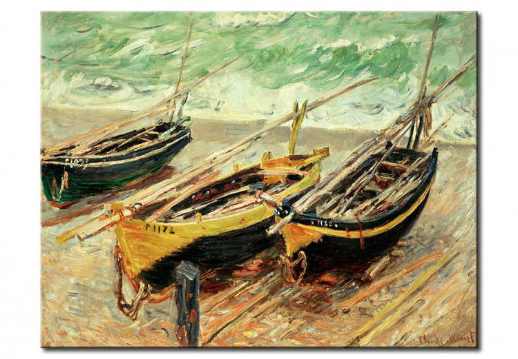 Reproduction de tableau Trois bateaux de pêche (Three fishing boats) 51055