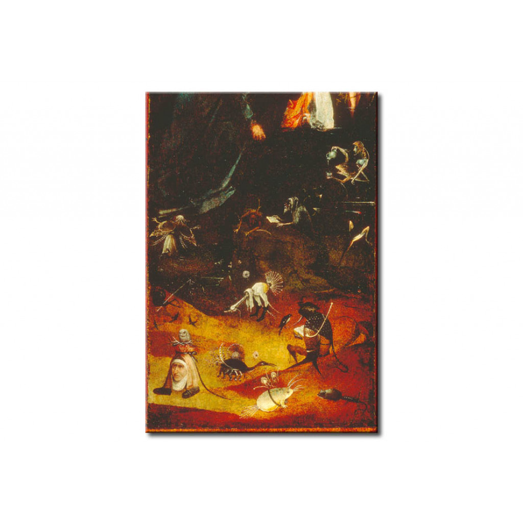 Schilderij  Hieronymus Bosch: St. Antony