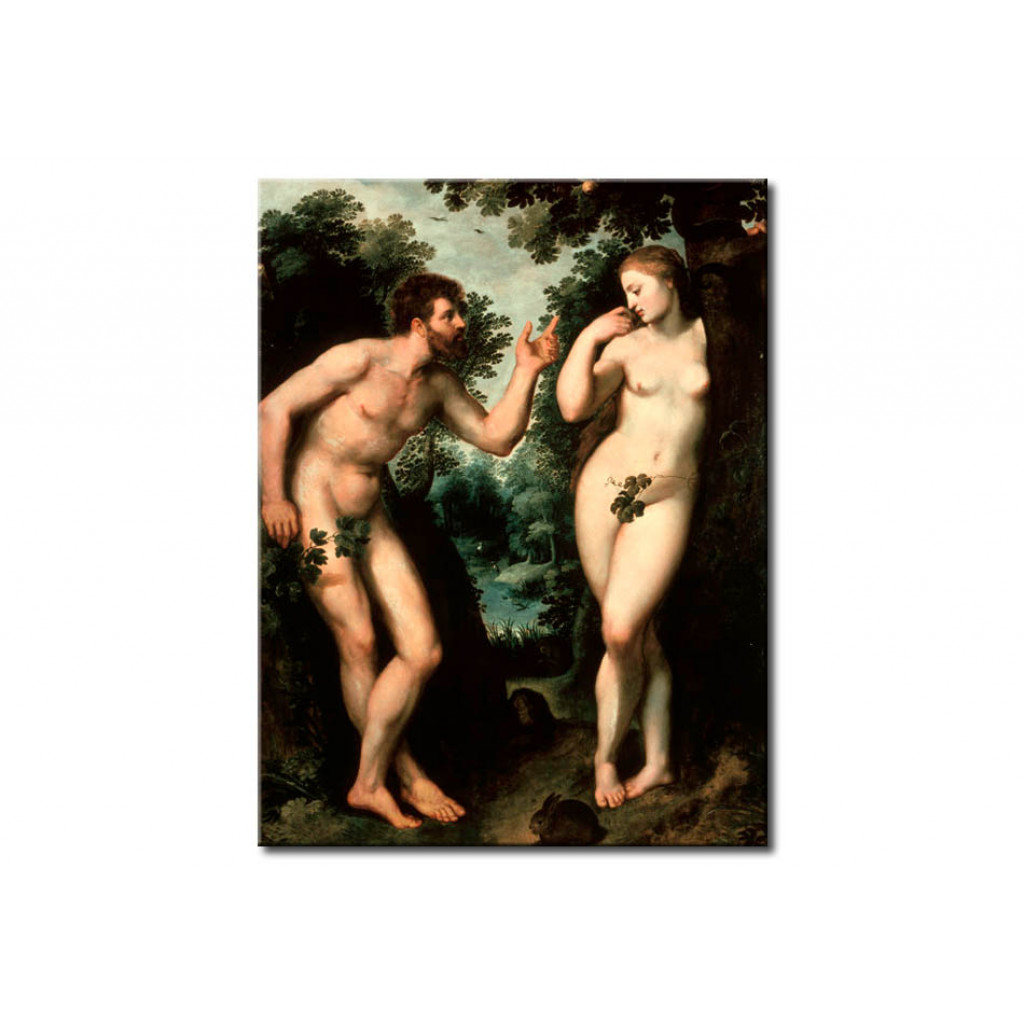 Reprodukcja Obrazu Adam And Eve Under The Tree Of Knowledge