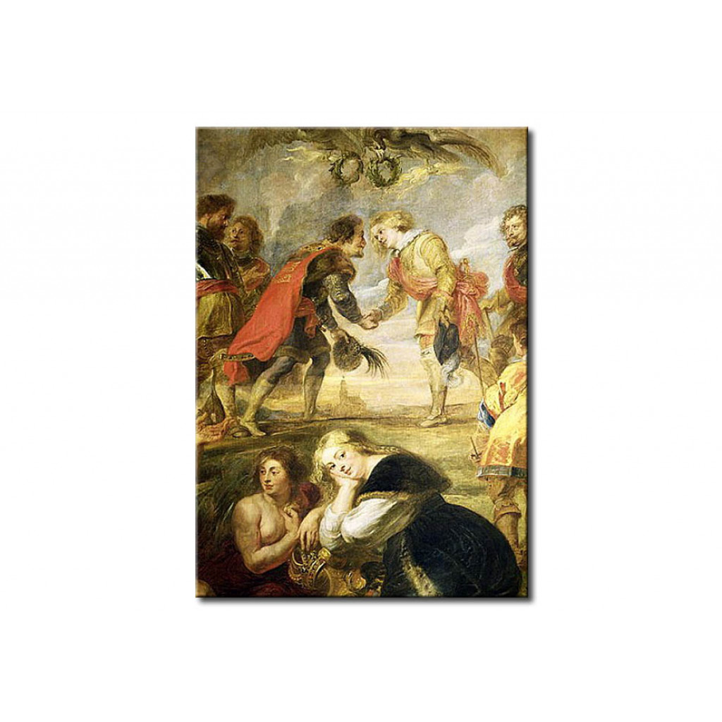 Schilderij  Peter Paul Rubens: The Meeting Of Ferdinand II