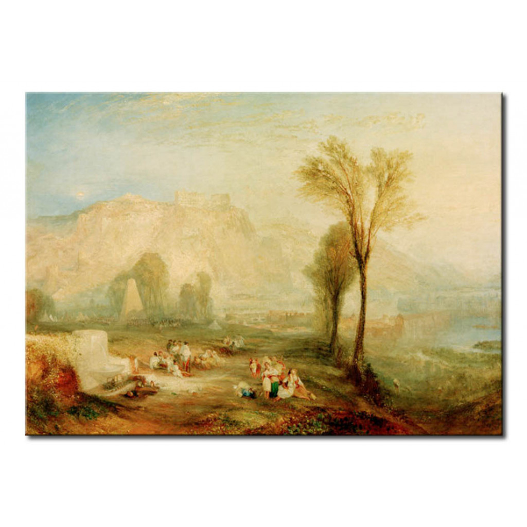 Schilderij  William Turner: The Bright Stone Of Honour (Ehrenbreitstein) An The Tomb Of Marceau From Byron's 'Childe Harold'