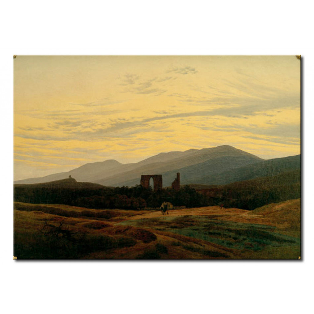 Schilderij  Caspar David Friedrich: Ruine Eldena Im Riesengebirge