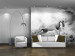 Wall Mural Black and White Fantasy - World with White Horse, Moon, and Figures 60155