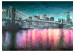 Mural Nova Iorque Pintada - Paisagem Noturna com a Ponte do Brooklyn ao Fundo 61655 additionalThumb 1