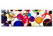 Acrylic Print Rainbow Circles [Glass] 93155 additionalThumb 2
