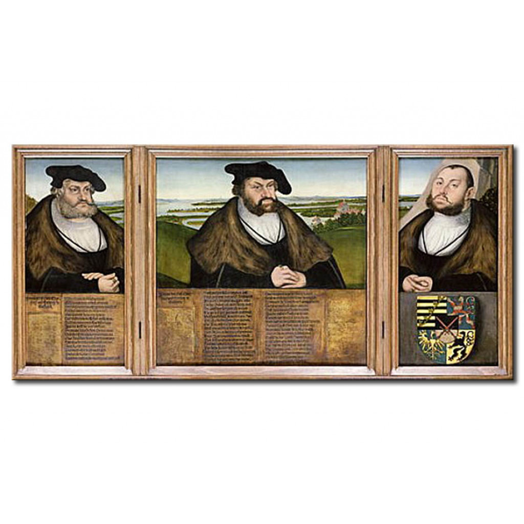 Schilderij  Lucas Cranach De Oudere: Electors Of Saxony: Friedrich The Wise