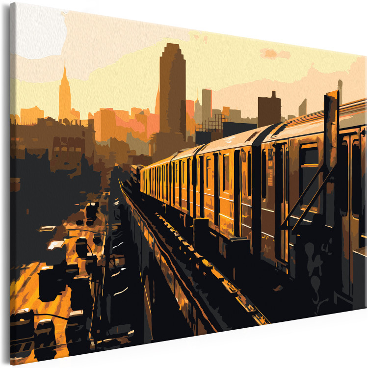 Malen nach Zahlen-Bild für Erwachsene New York Subway Zug 114465 additionalImage 5