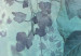 Tableau rond Dense Vines - Leaves in Shades of Purple and Turquoise on a White Background 148765 additionalThumb 3