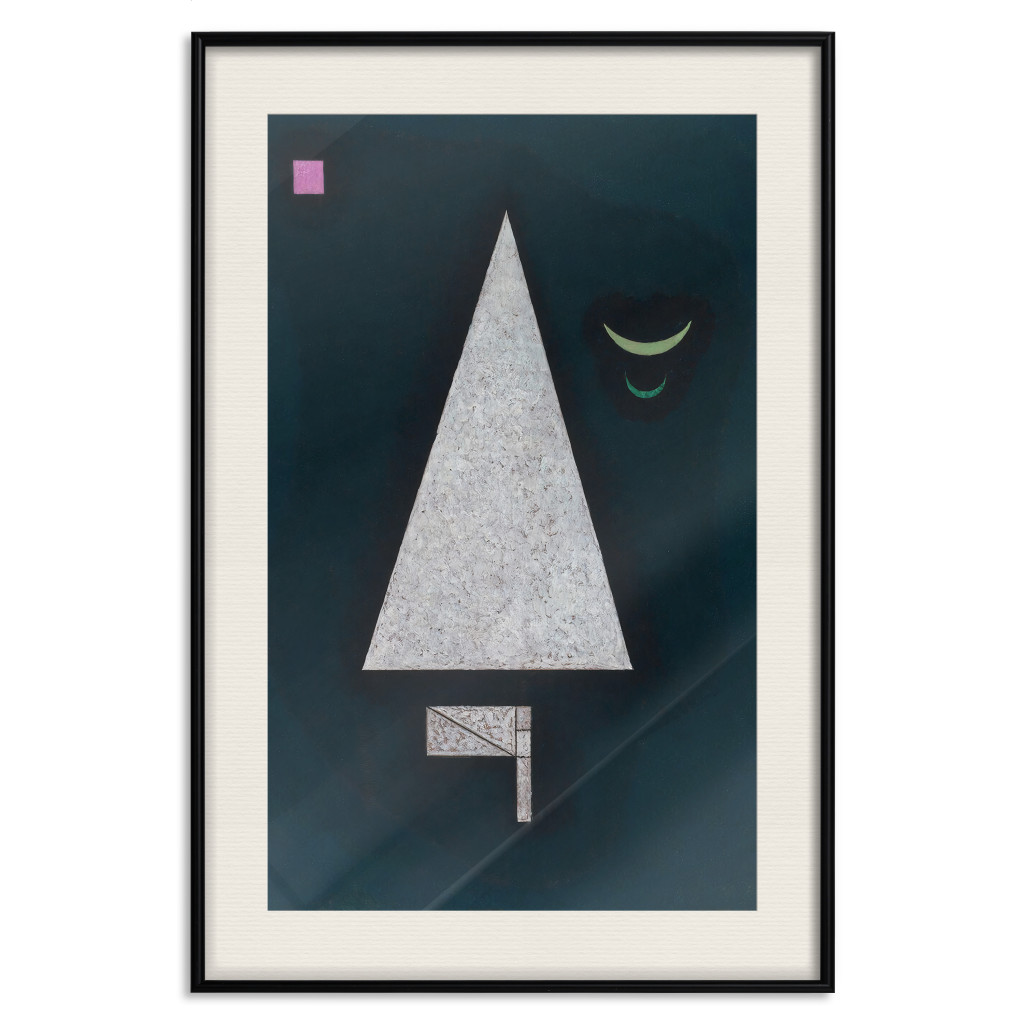 Plakat: Biała Ostrość - Geometryczna Kompozycja Wassily'ego Kandinsky'ego