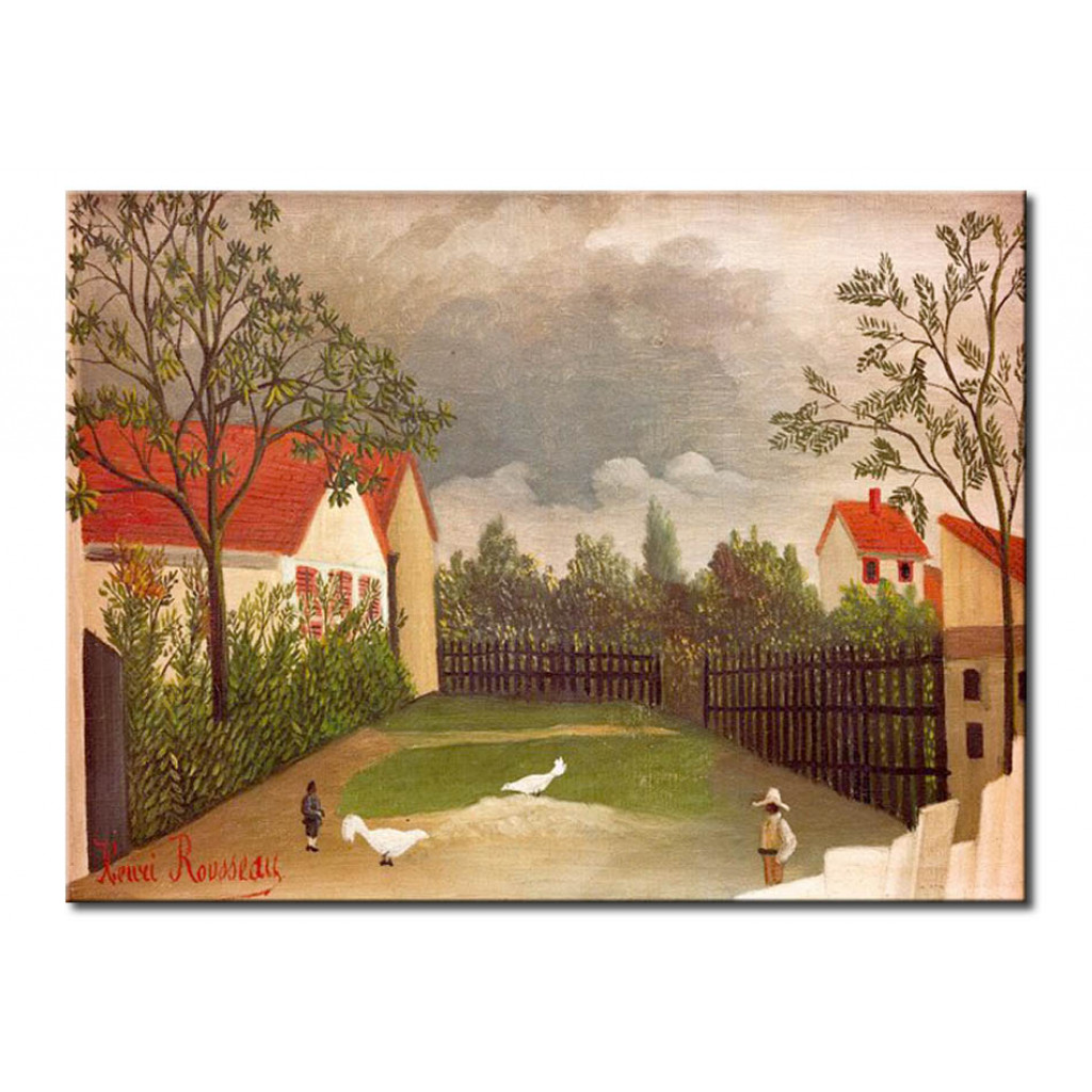 Schilderij  Henri Rousseau: La Basse-Cour