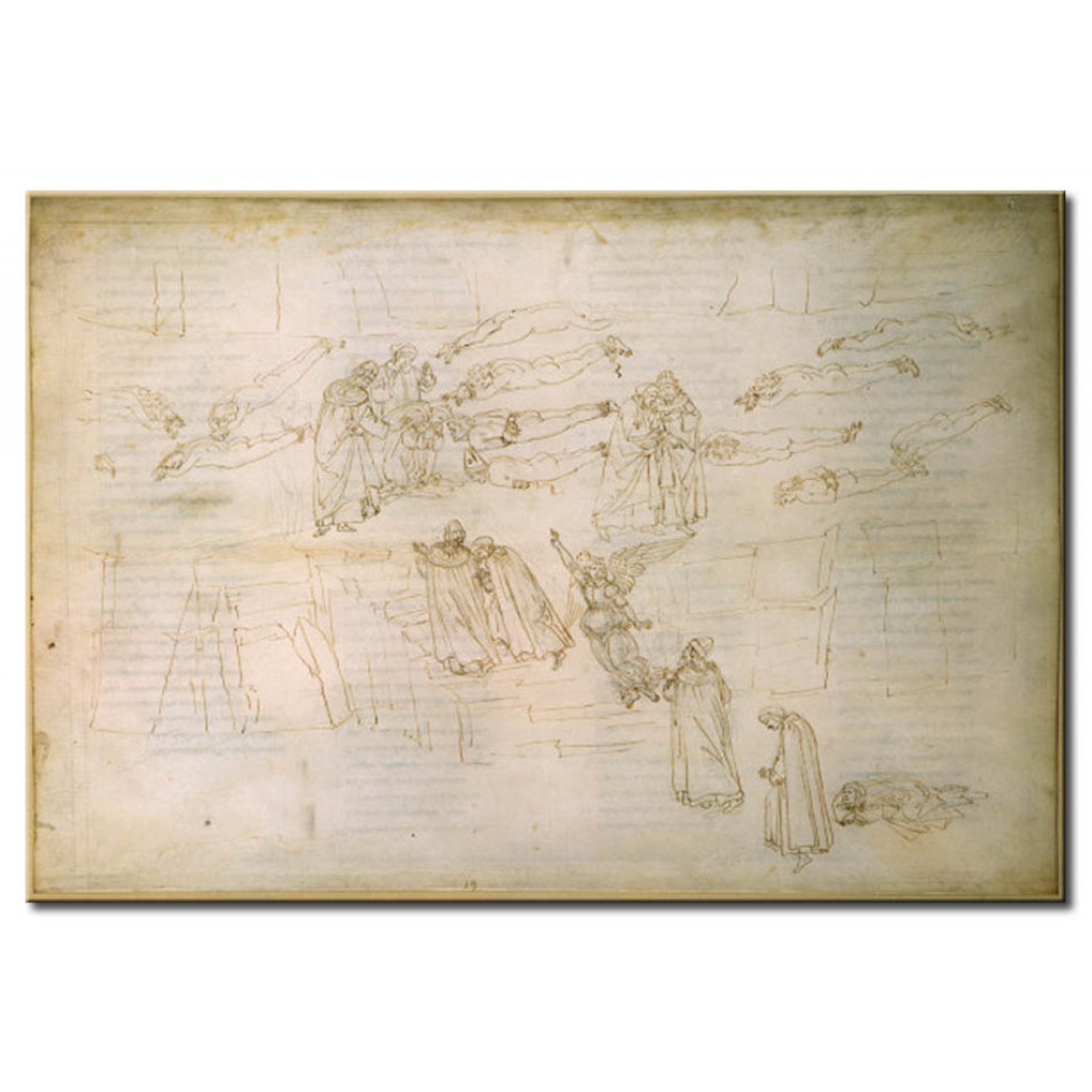 Reprodução Do Quadro Famoso Draw.Botticelli