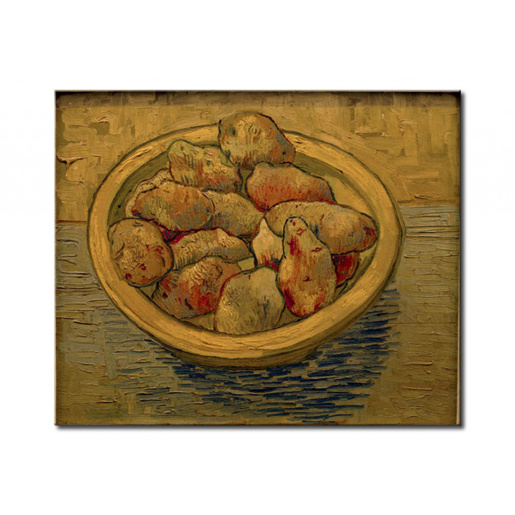 Reprodução De Arte Still Life: Potatoes In A Yellow Dish