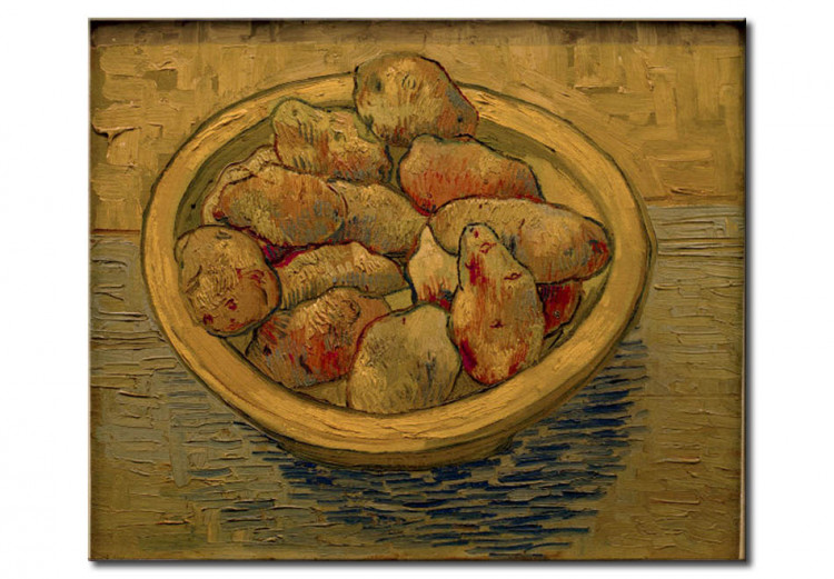 Kunstkopie Still Life: Kartoffeln auf einem gelben Teller 52265
