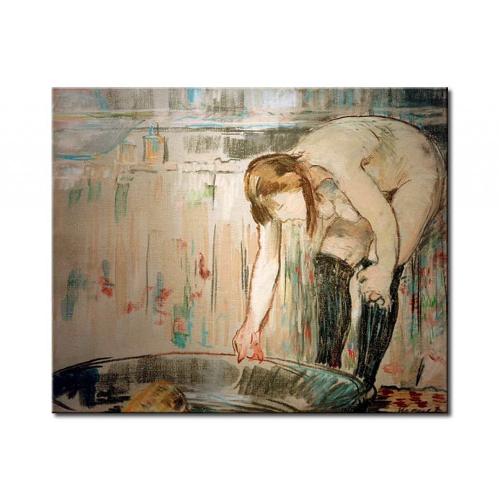 Schilderij  Edouard Manet: Woman With Bathtub