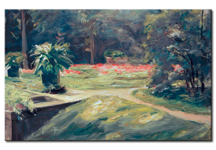 Riproduzione quadro Il Wannsee terrazza-giardino di fiori a ovest 53365